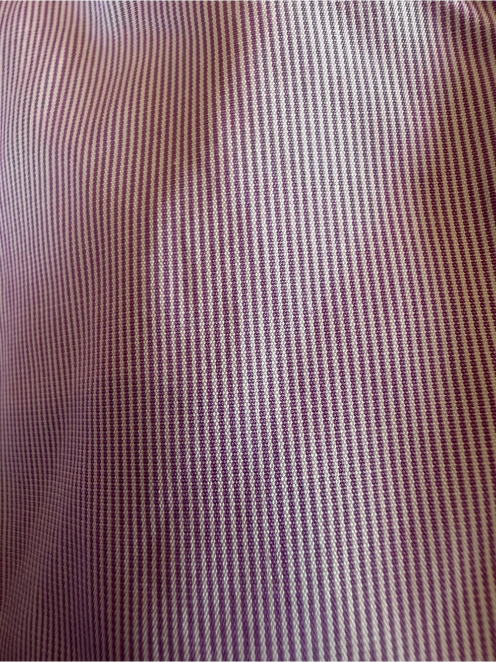 Valentino Light Lavender Stripe Men's Dress Shirt Cotton Italy / 41 / 16 - Picture 12 of 15